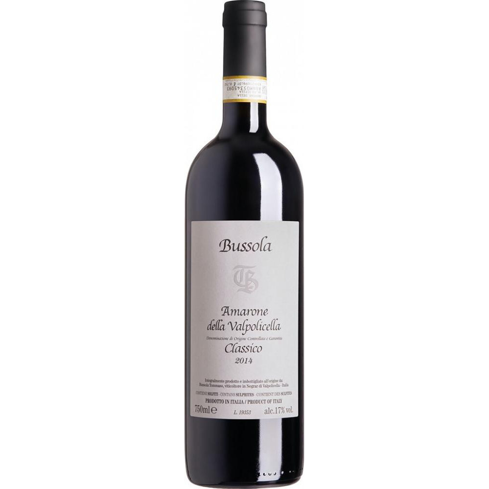 Tommaso Bussola Вино Bussola Amarone della Valpolicella Classico 0,75 л напівсухе тихе червоне (8029284210075) - зображення 1
