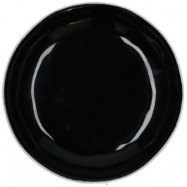 Unitable Тарілка для супу 20,5 см Shiny Black NOIR  Rose&Tulipani R133400002