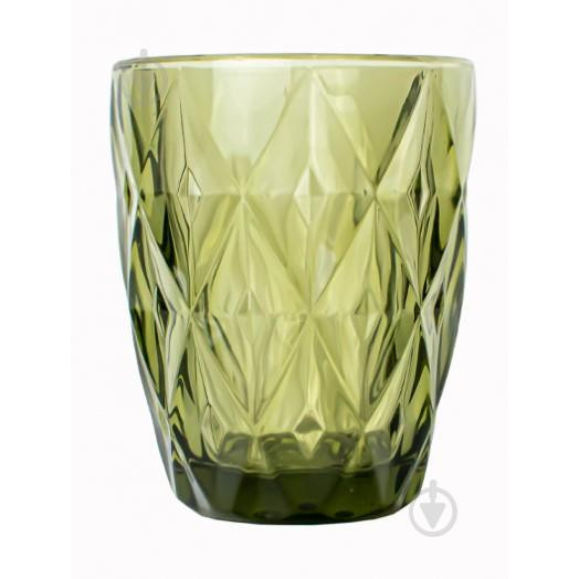 Helios Набір склянок для води  "Смарагд" 6 шт. 240 мл, кольорове скло (6440) - зображення 1