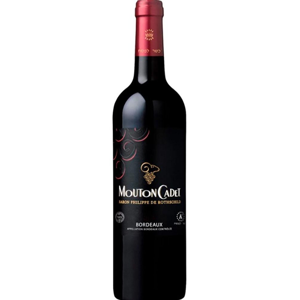 Baron Philippe de Rothschild Вино  Mouton Cadet Rouge Cacher 0,75 л сухе тихе червоне (3262151059758) - зображення 1