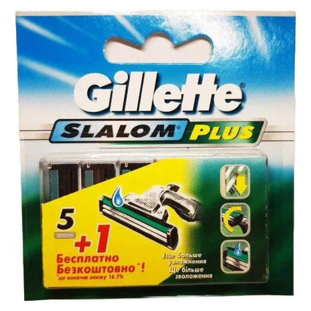 Gillette Сменные кассеты  Slalom Plus 6 шт (3014260286552) - зображення 1