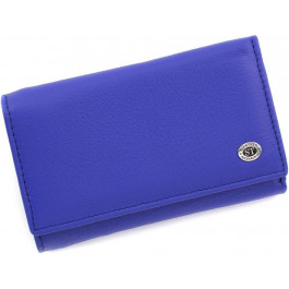 ST Leather Яскравий синій жіночий гаманець невеликого розміру з натуральної шкіри  (15611)