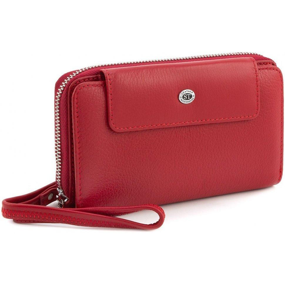 ST Leather Червоний жіночий гаманець середнього розміру з натуральної шкіри  (15367) - зображення 1