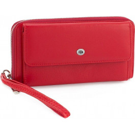 ST Leather Червоний гаманець з натуральної шкіри великого розміру  (15603)