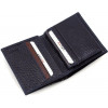Karya Темно-синій чоловічий тонкий гаманець із якісної шкіри без фіксації  (19835) - зображення 4