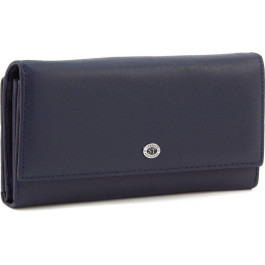 ST Leather Жіночий великий гаманець темно-синього кольору з м'якої шкіри  (19089)