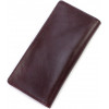 ST Leather Вертикальний жіночий купюрник з глянсової шкіри кольору марсала на кнопці  (18584) - зображення 3