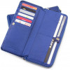 ST Leather Лаковый кошелек большого размера под много карточек  (16325) (S7001A Blue) - зображення 3