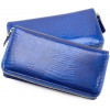 ST Leather Лаковый кошелек большого размера под много карточек  (16325) (S7001A Blue) - зображення 4