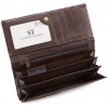 ST Leather Коричневый лаковый кошелек с наружной монетницей  (16281) (S3001A Dark brown) - зображення 4