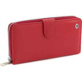 ST Leather Длинный женский кожаный кошелек красного цвета  (15338) (ST026 red)