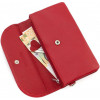 ST Leather Красный женский кошелек-клатч из натуральной кожи с клапаном на кнопке  (14030) (ST023 red) - зображення 5