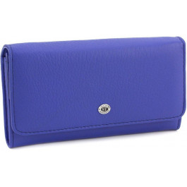 ST Leather Женский кошелек синего цвета из кожи с крупно-выраженной фактурой  (15346) (ST020 light blue)
