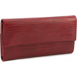 Tony Bellucci Красивый кошелек красного цвета из кожи с тиснением под змею  (10816) (T859-957)
