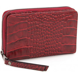 Tony Bellucci Оригинальный женский кошелек красного цвета с тиснением под крокодила  (10799) (T855-958)