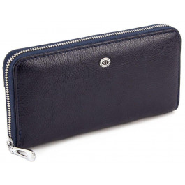 ST Leather Женский кожаный кошелек большого размера  (16656) (ST201 Dark Blue NEW)