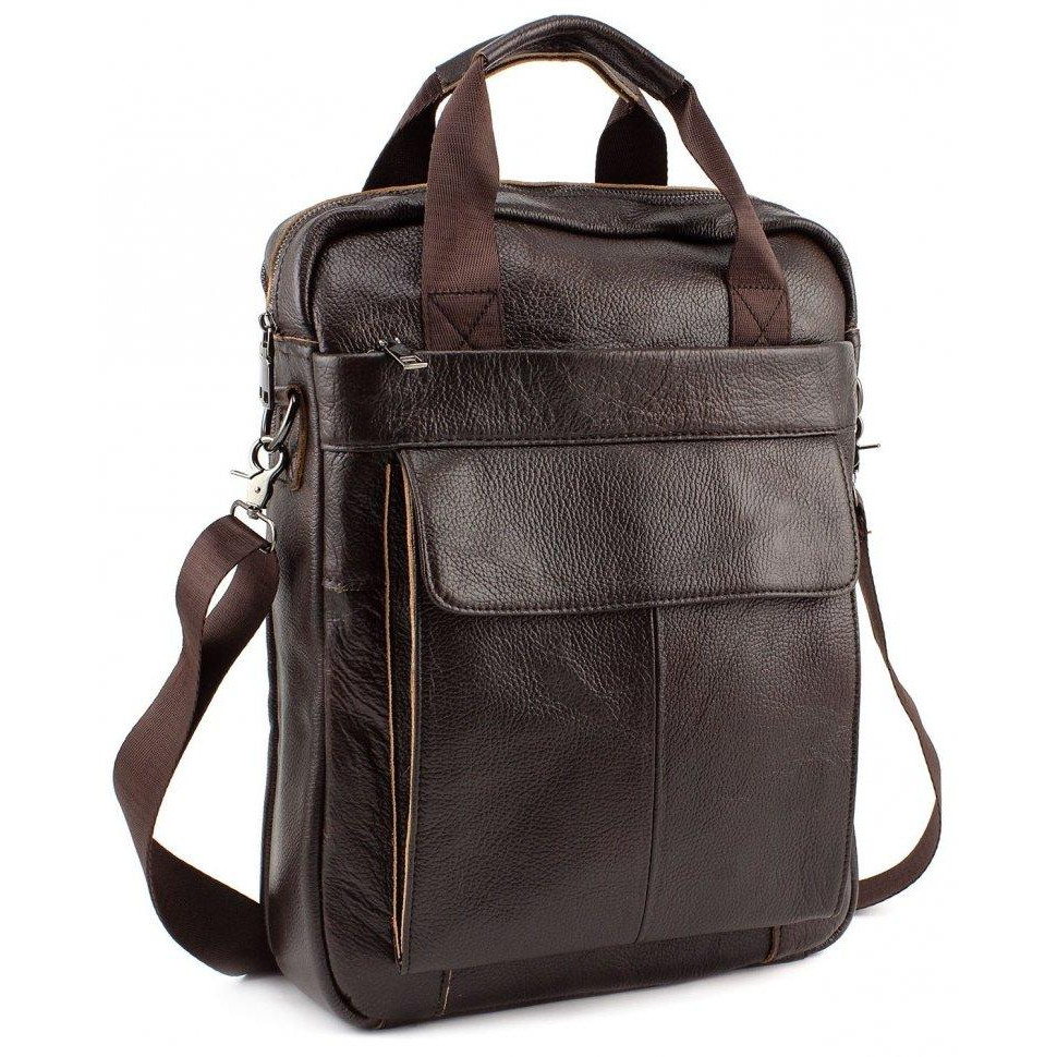 Leather Collection Большая мужская сумка из коричневой кожи  (10075) (8861-2 coffee) - зображення 1