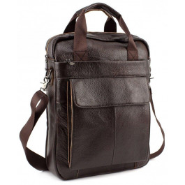 Leather Collection Большая мужская сумка из коричневой кожи  (10075) (8861-2 coffee)
