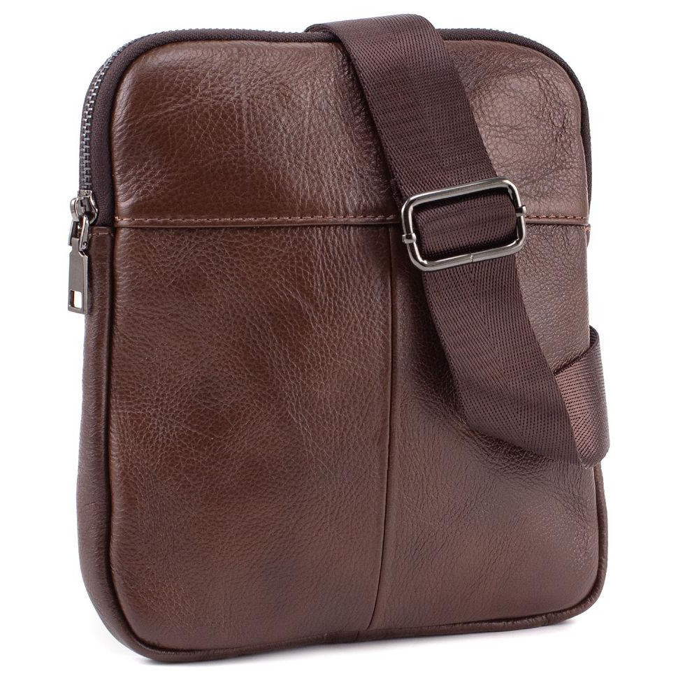 Leather Collection Небольшая мужская наплечная сумочка из натуральной кожи  (10329) (1922 coffee) - зображення 1
