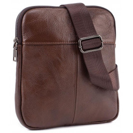 Leather Collection Небольшая мужская наплечная сумочка из натуральной кожи  (10329) (1922 coffee)