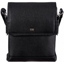 Desisan Наплечная сумка черного цвета из натуральной кожи  (1354-01)
