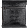 Desisan Черная наплечная сумка из натуральной кожи с тиснением  (3026-143) - зображення 2