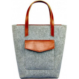 BlankNote Женская сумка шоппер  коричневая (BN-BAG-17-felt-k)