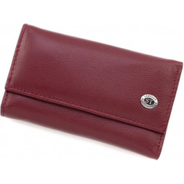   ST Leather Жіноча ключниця бордового кольору з натуральної шкіри  (14022)