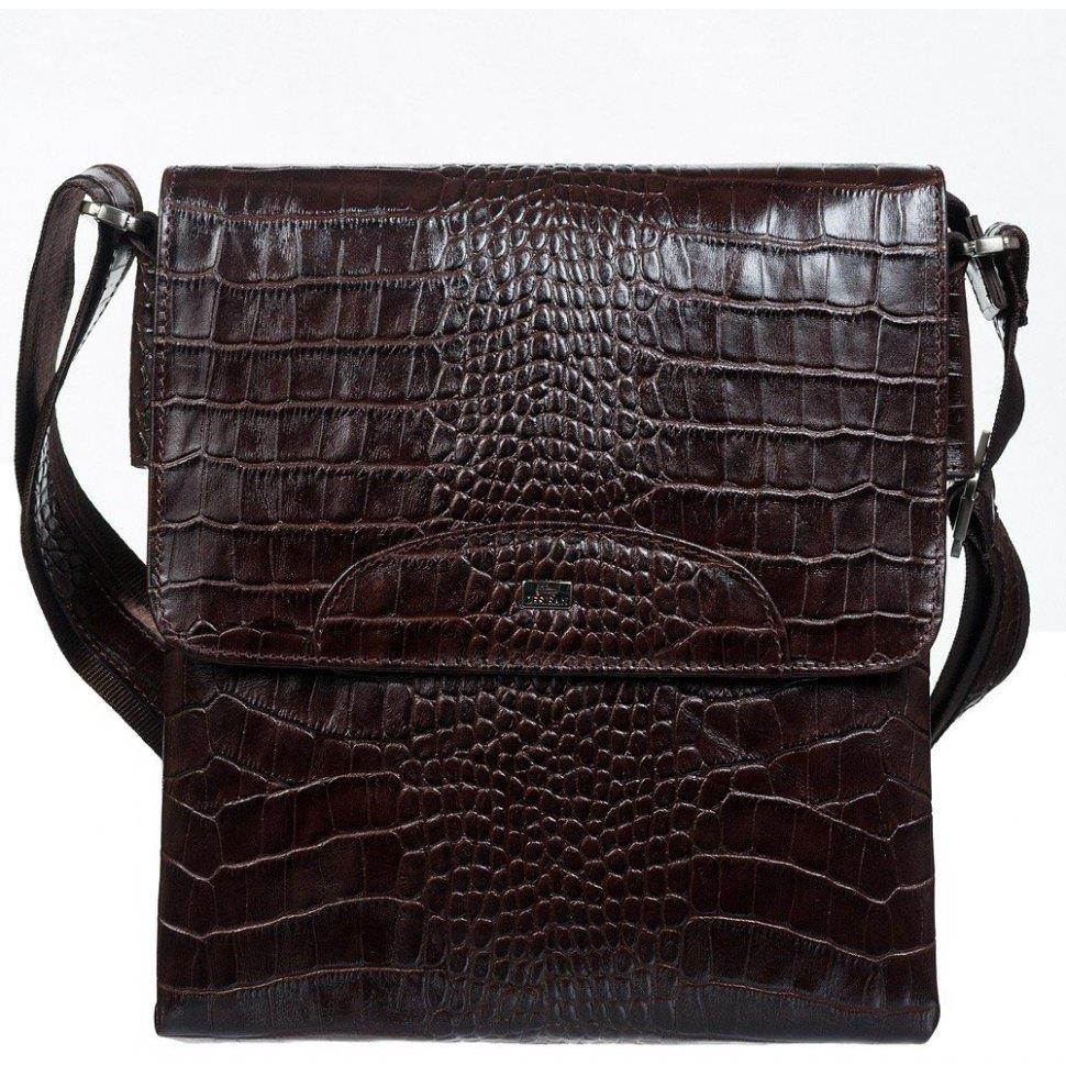 Desisan Добротна чоловіча сумка-планшет з натуральної шкіри з ефектом під крокодила  (19206) - зображення 1