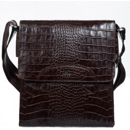 Desisan Добротна чоловіча сумка-планшет з натуральної шкіри з ефектом під крокодила  (19206)