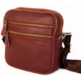 Leather Collection Компактная мужская сумочка из натуральной кожи Bag Collection (0-0047) (20128br)