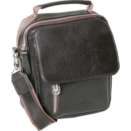 VIP Collection Чоловіча сумка-барсетка коричневого кольору з натуральної шкіри з ручкою  (21085)