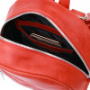 SHVIGEL Компактний жіночий рюкзак червоного кольору з натуральної шкіри  (16312) - зображення 4