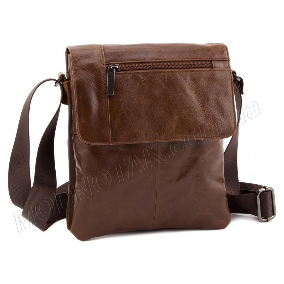 Leather Collection Кожаная мужская сумка без надписей  (10368) (38032red.br) - зображення 1