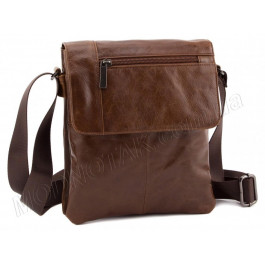 Leather Collection Кожаная мужская сумка без надписей  (10368) (38032red.br)