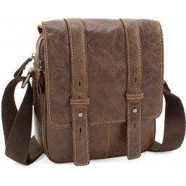 Leather Collection Кожаная недорогая мужская сумка винтажного стиля (под старину)  (10365)