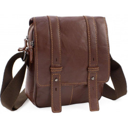 Leather Collection Кожаная мужская наплечная сумка вертикального типа  (10363)