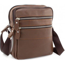 Leather Collection Светло-коричневая сумка планшет из натуральной кожи  (11522) (3923 brown)