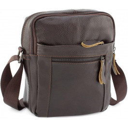 Leather Collection Мужская сумка через плечо из натуральной кожи коричневого цвета  (11514) (3922 coffe)