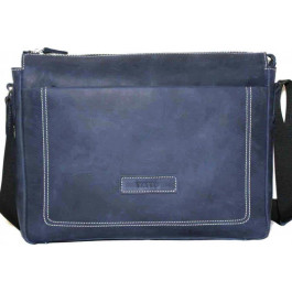Vatto Наплечная мужская сумка мессенджер синего цвета  (12003)