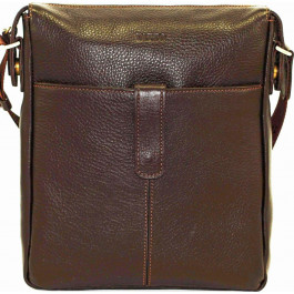 Vatto Кожаная наплечная сумка коричневого цвета  (11933)