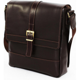 Vatto Мужская сумка коричневого цвета из гладкой кожи  (11640)