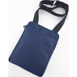 Vatto Кожаная мужская сумка на плечо синего цвета  (12129)