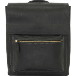 Vatto Классический мужской рюкзак черного цвета с клапаном  (12104)