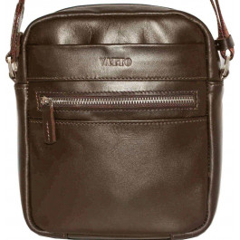 Vatto Компактная мужская сумка коричневого цвета с плечевым ремнем  (12074)