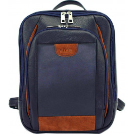 Vatto Стильный мужской рюкзак синего цвета из натуральной кожи  (12077)