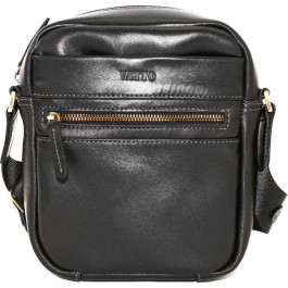 Vatto Стильная небольшая мужская сумка через плечо черного цвета  (12073)