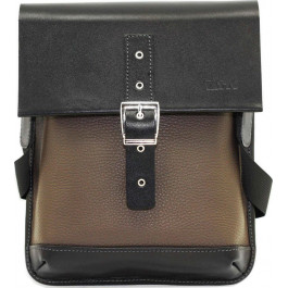 Vatto Стильная наплечная сумка планшет из двух видов кожи  (11990)