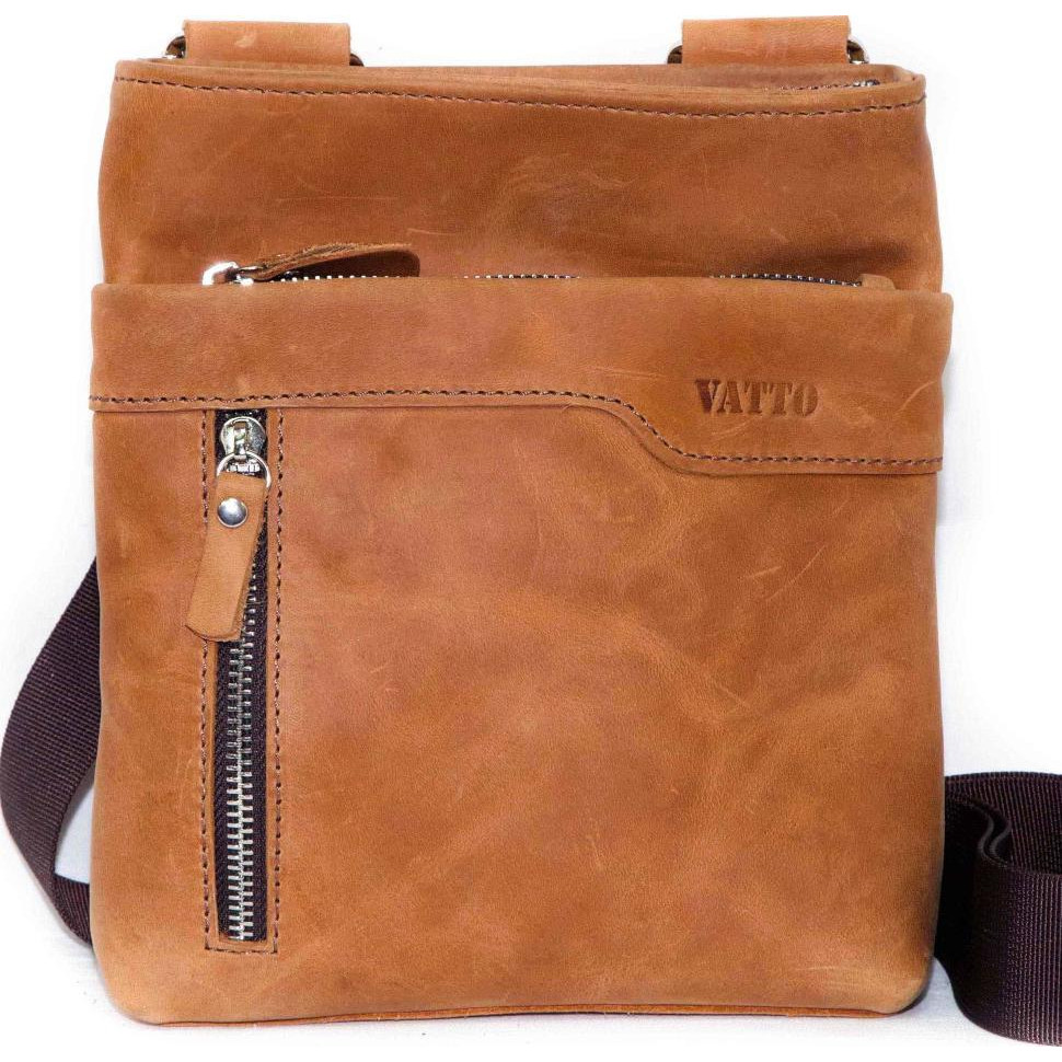Vatto Стильная мужская сумка планшет рыжего цвета  (11889) - зображення 1