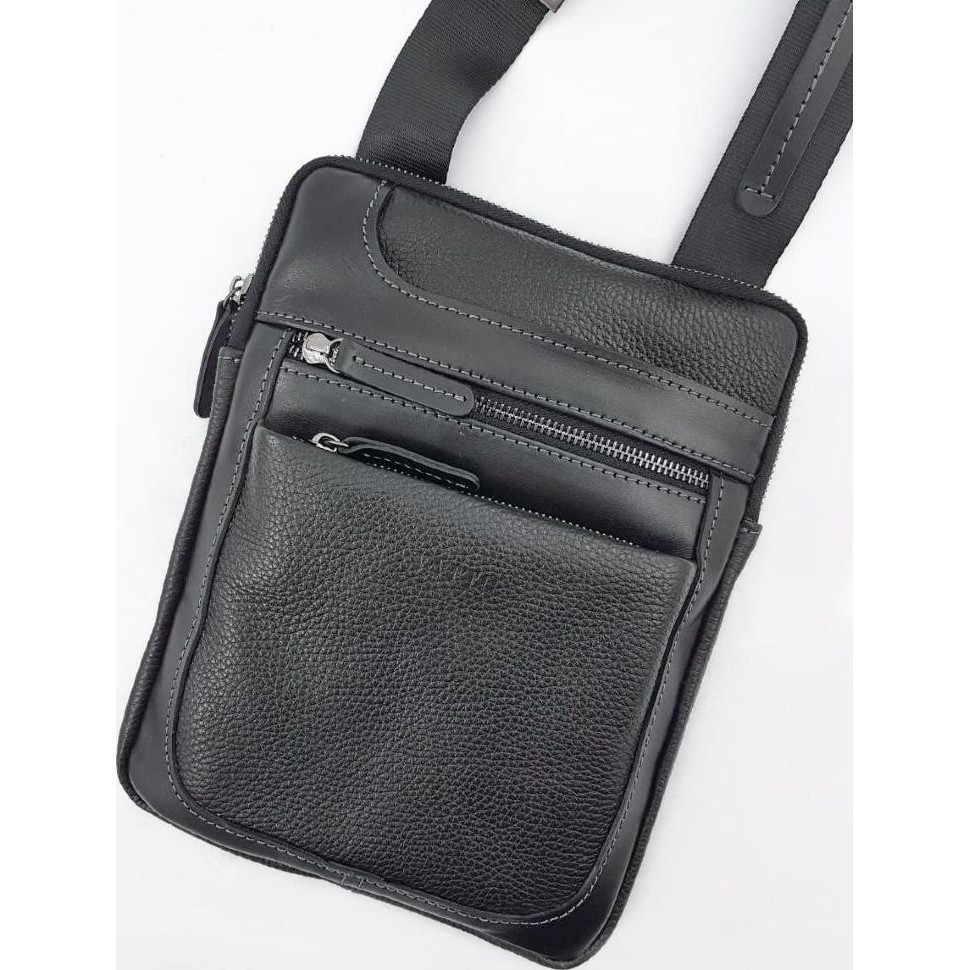 Vatto Удобная мужская сумка планшет на плечо черного цвета  (11843) - зображення 1